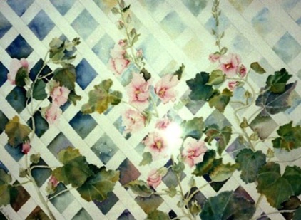 Holly’s Hollyhocks (sold)