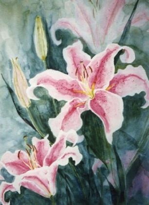 Stargazer Lilies #1 (sold) Stargazer Lilies #1 (sold)
