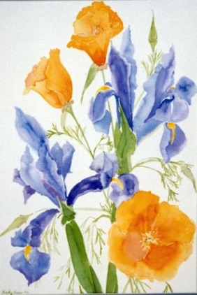 Poppies & Dutch Iris (sold)