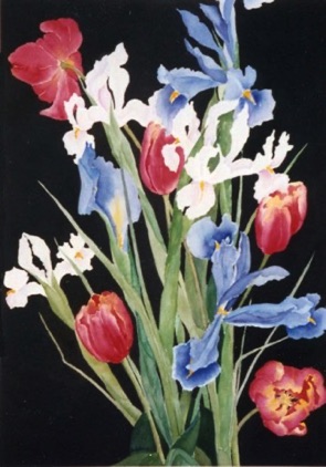 Tulips and Dutch Iris (sold)