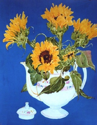 Sunflowers in A Teapot