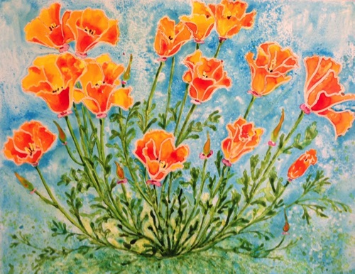 California Poppies #4
11x14  (sold)