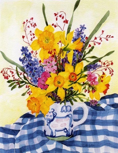 Spring Flowers In Hadley Mug