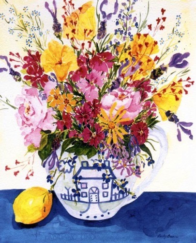 Summer Flowers in Hadley Teapot